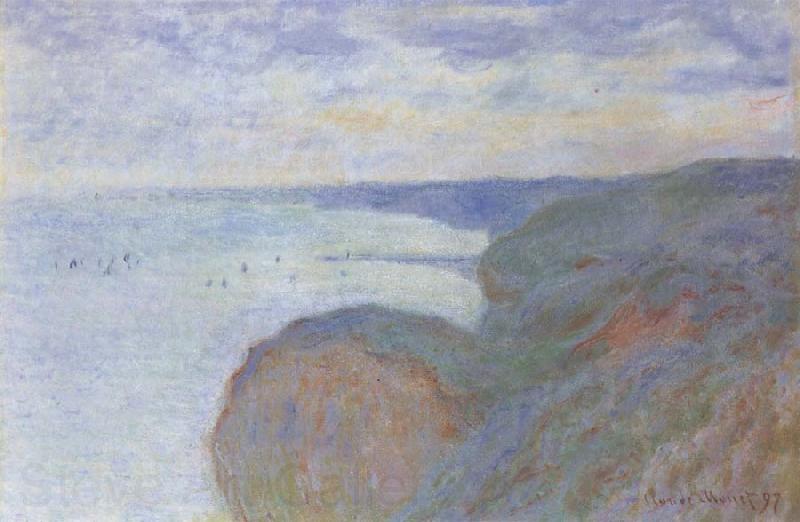 Claude Monet On the Cliff near Dieppe,Overcast Skies Germany oil painting art